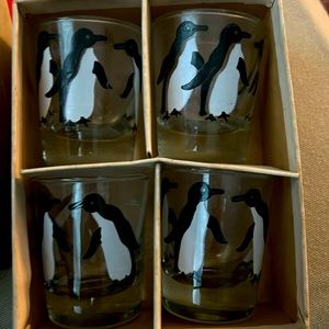 Libby Par 4 set Penguins shot glasses